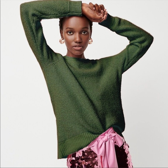 J. Crew Sweaters - J. CREW Pine High Low Waffle Soft Knit Sweater
